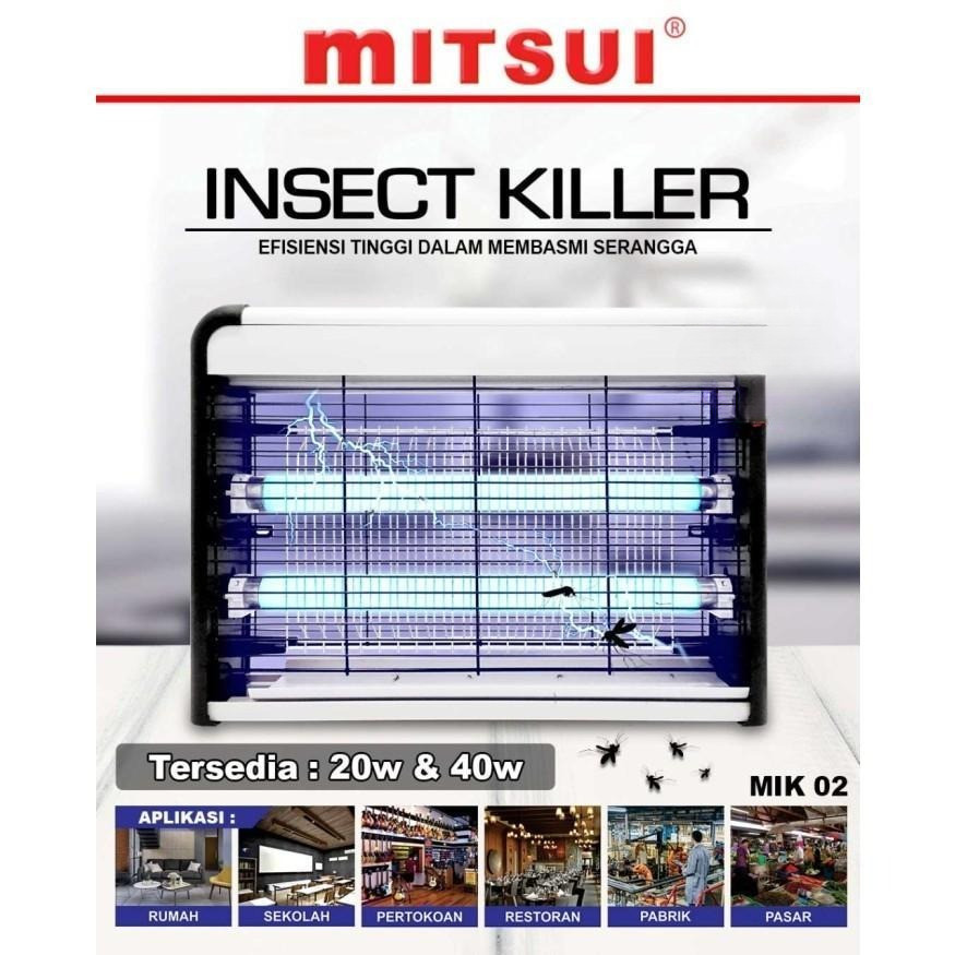 Lampu Insect Killer Perangkap Nyamuk Lalat UV Elektrik 20W/40W - Lampu Perangkap Nyamuk dan Serangga