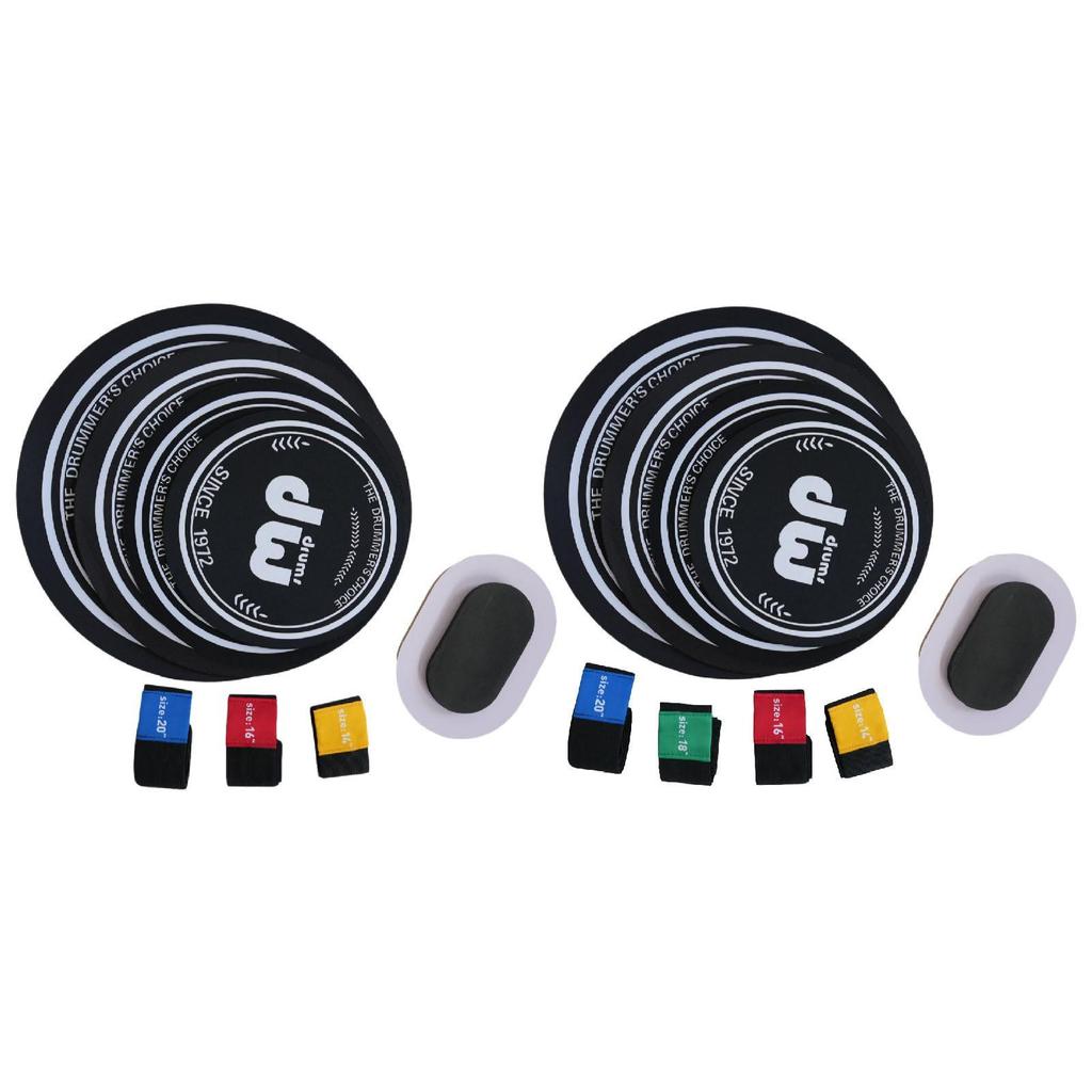 Drum Mute Pads 10 12 14 16 inch Home Drum Sound Dampening Pads Practice Pads