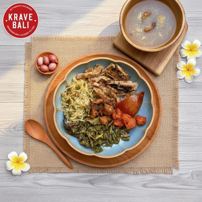 KRAVE BALI Bigul Jero Kawan Babi Guling Komplit 500 Gram - Makanan Khas Bali Asli - Bigul Jero Kawan