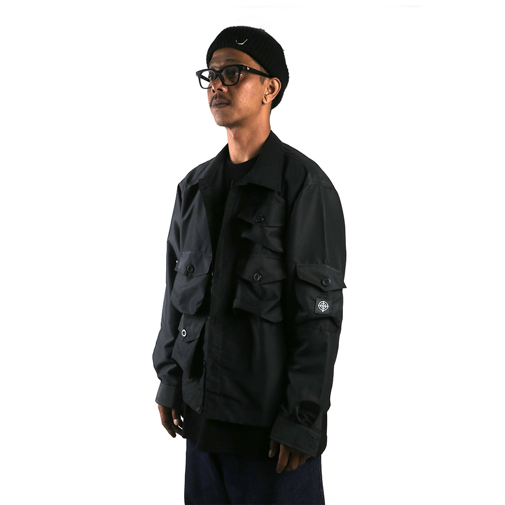 S.V.Brands - UTILITY WORK JACKET BLACK - Jaket Pria Wanita