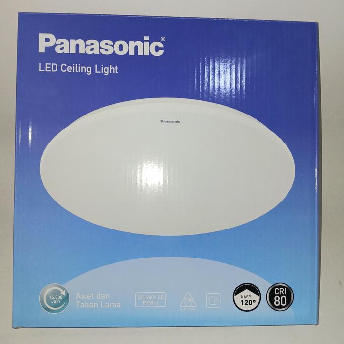 Promo Lampu Plafon Bulat Panasonic - Lampu Baret Panasonic - 18 WATT LED - PUTIH (6500K)