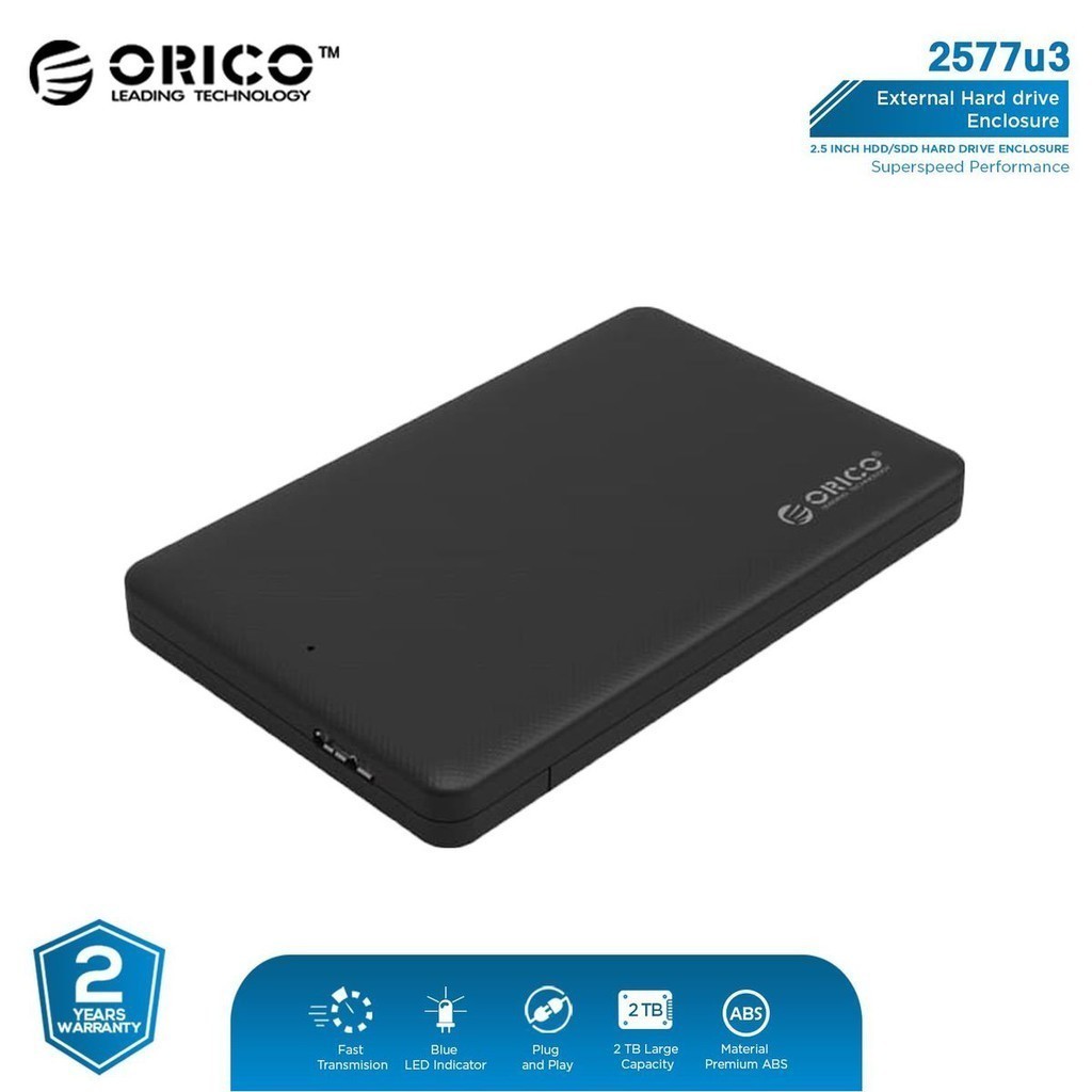 ORICO 2577U3 2.5 inch USB3.0 Hard Drive Enclosure