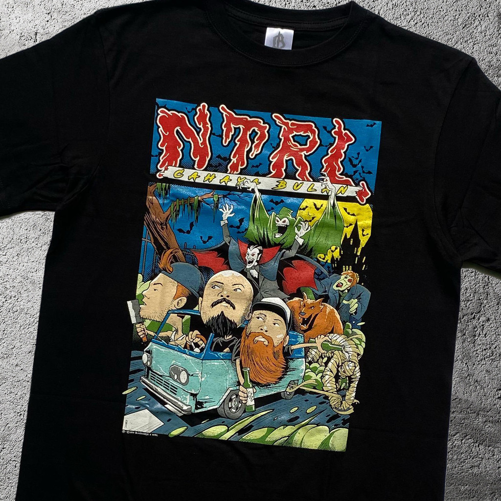 KAOS BAND NTRL - CAHAYA BULAN ( OFFICIAL ) T-shirt Pria