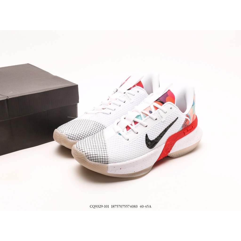 Sepatu Basket NK Ambassador 13 Putih Merah Multicolor Pria Premium