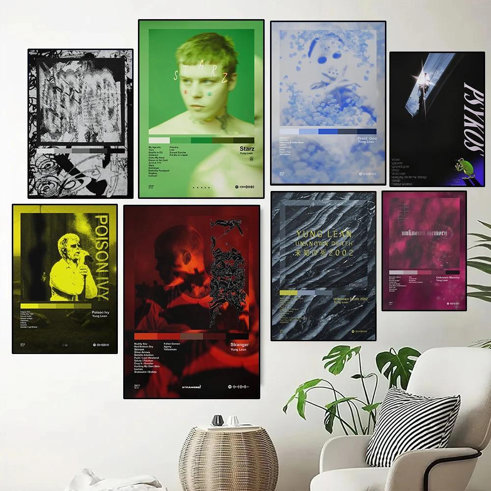 Hip Hop Rapper Yung Lean PsykosStarz Album Cover Canvas Wall Art Modern Home Decor Poster Prints for