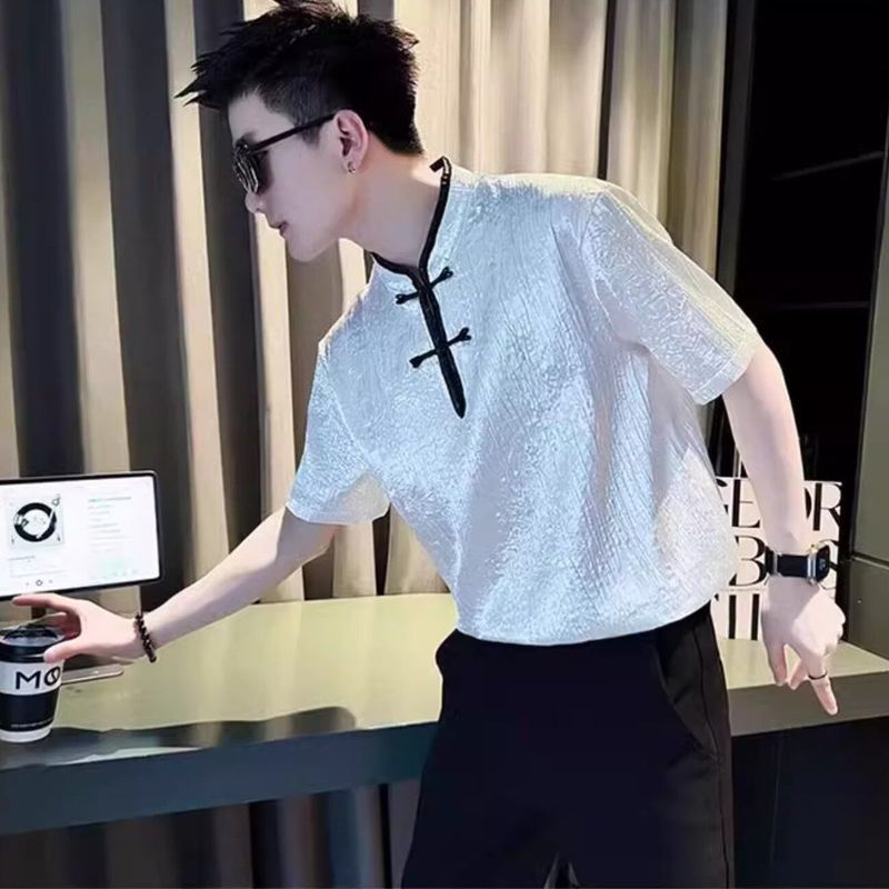 Men's Casual Slim-Fit Short-Sleeve Shirt