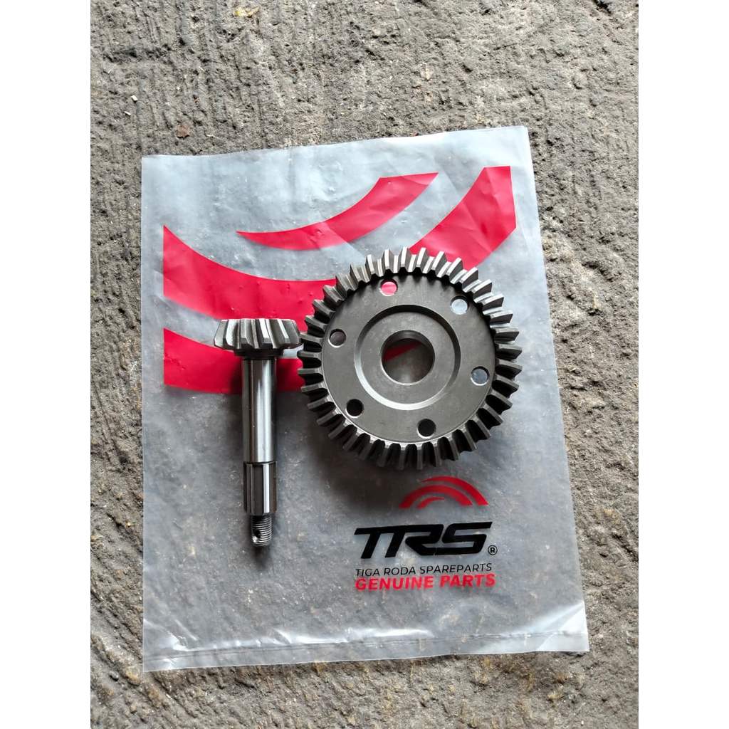 Gigi Gardan Set Gardan Matahari + As Reduksi Gardan Belakang 37T / 13T Motor Roda Tiga