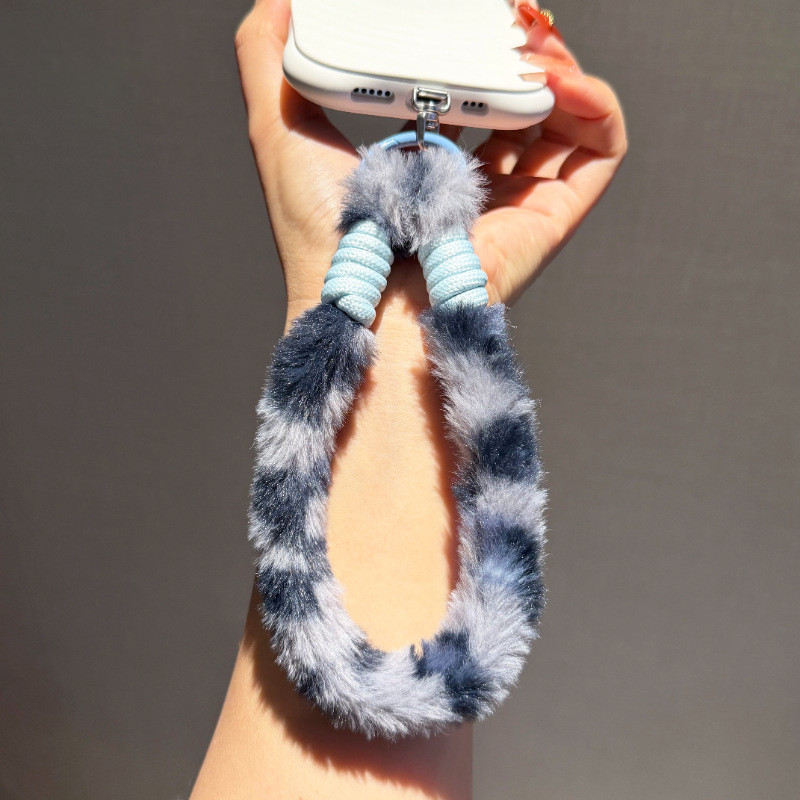 CASECARE Gantungan Kunci Gantungan Hp Aesthetic Korea Style tali Lanyard hp bulu | strap hp | lanyar