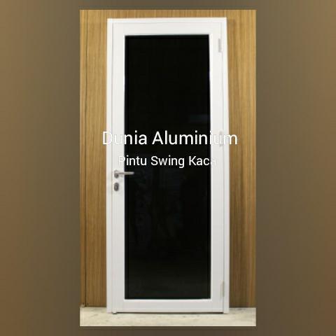 Pintu Aluminium Kaca Swing