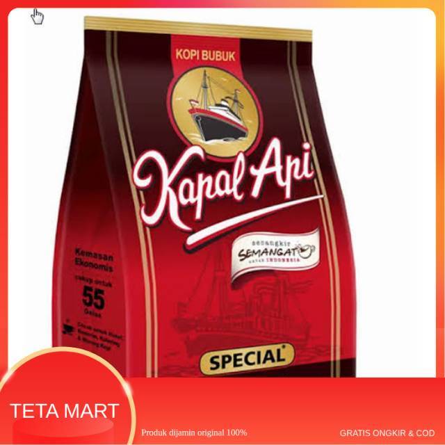 TETA MART kapal api special 165gr/380gr/ Top kopi murni 380gr/ luwak 165gr