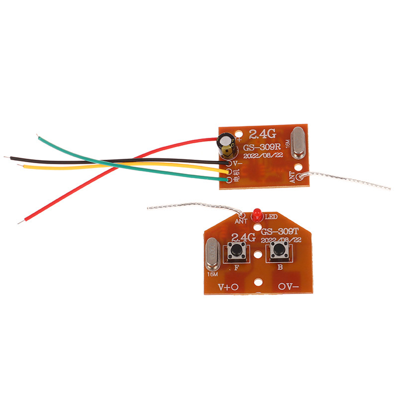 2CH RC Accessory Module 2.4G Circuit PCB Transmitter and Receiver Board Rao System for Car Truck Toy