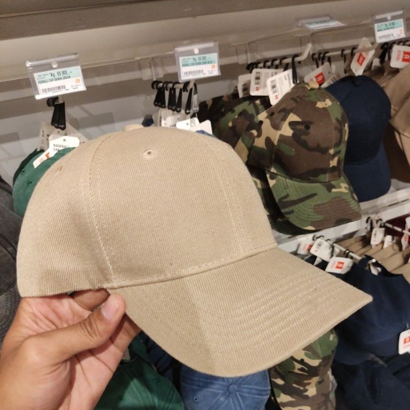 SDN Denpasar COD Bali MINISO Versatile Solid Color Baseball Cap Topi Miniso Topi Polos Topi Baseball