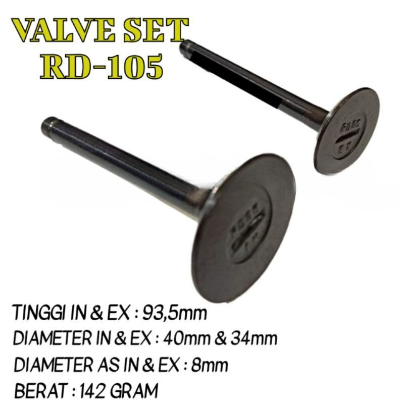 RD 105 KLEP UNTUK MESIN DIESEL KUBOTA RD105 10.5 PK