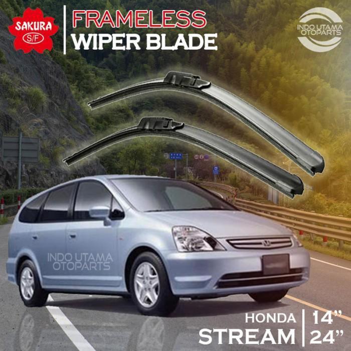 Wiper Frameless Honda Stream Karet Kaca Mobil SAKURA PASSSSS
