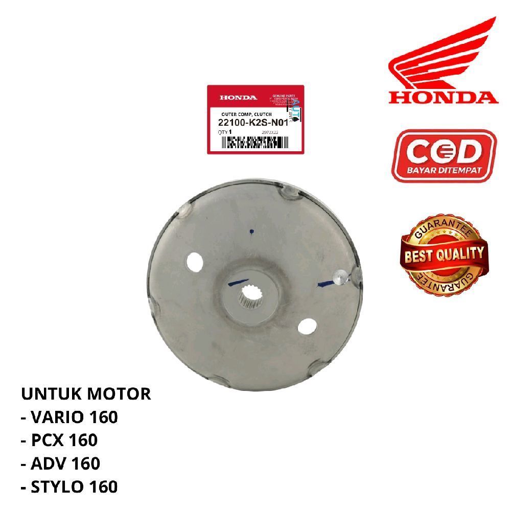 MANGKOK GANDA KOPLING ONLY HONDA VARIO 160 PCX 160 ADV 160 STYLO 160 K2S ASLI MOTOR HONDA