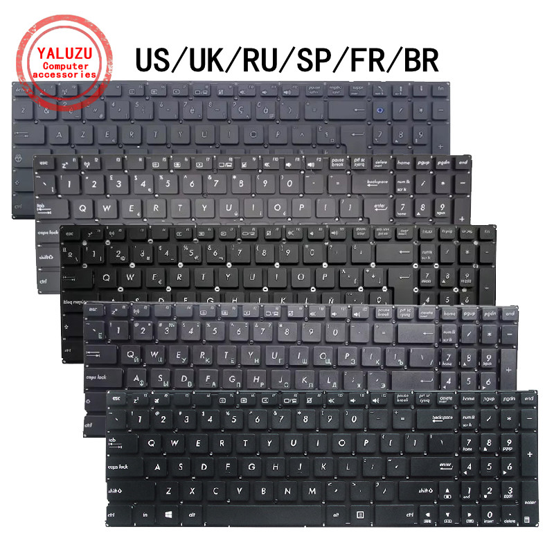 US/UK/RU/SP/FR/BR Laptop Keyboard For ASUS V505L VM510L V555 V555L V555U VM590 VM590L VM59Z W509L W5