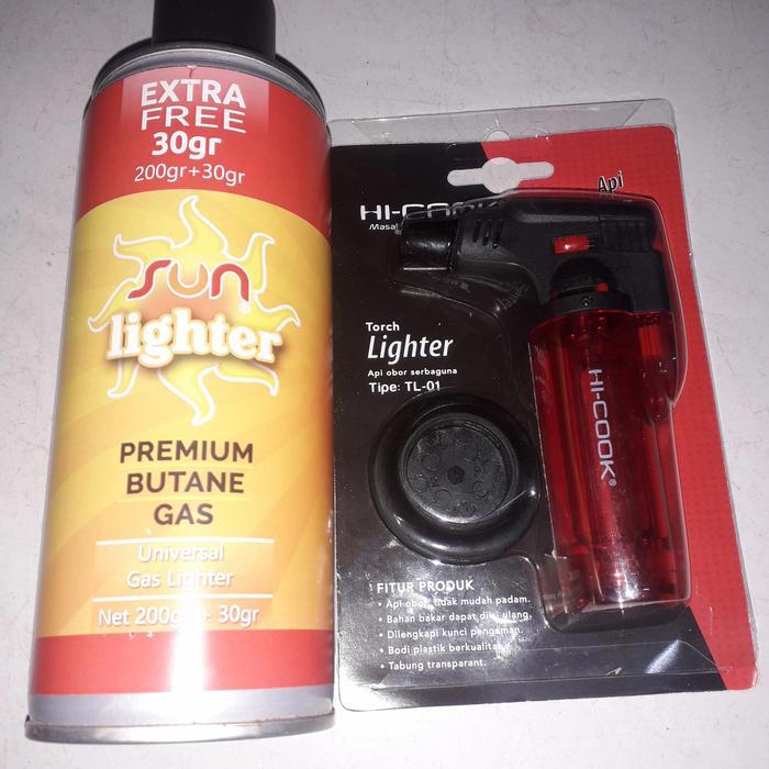 korek gas torch lighter Hicook + gas korek - Gas 135gr