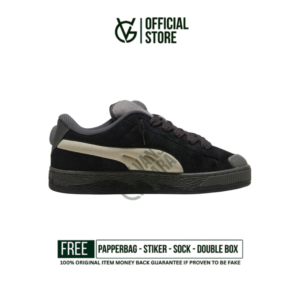 Sepatu Sneakers  Puma  Suede Xl Black Shadow Grey Original BNIB Unisex