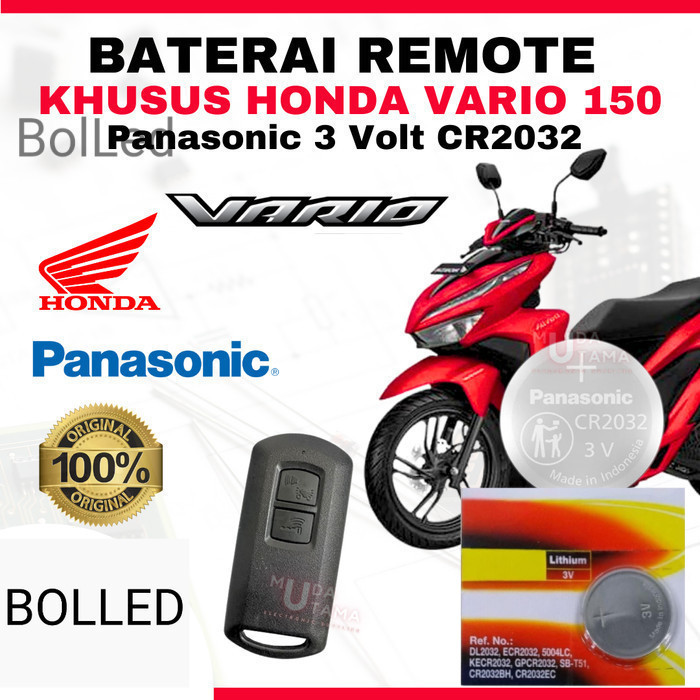 Baterai Remote HONDA VARIO 150 160 - ORIGINAL P4 N4 S0 N1C CR2032 | Battery Remote HONDA VARIO 150 1