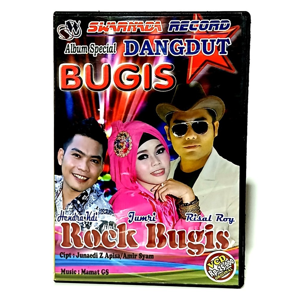 kaset CD VCD Album Special Dangdut Bugis Hendra KDI Jumri Risal Roy Swarnada Record