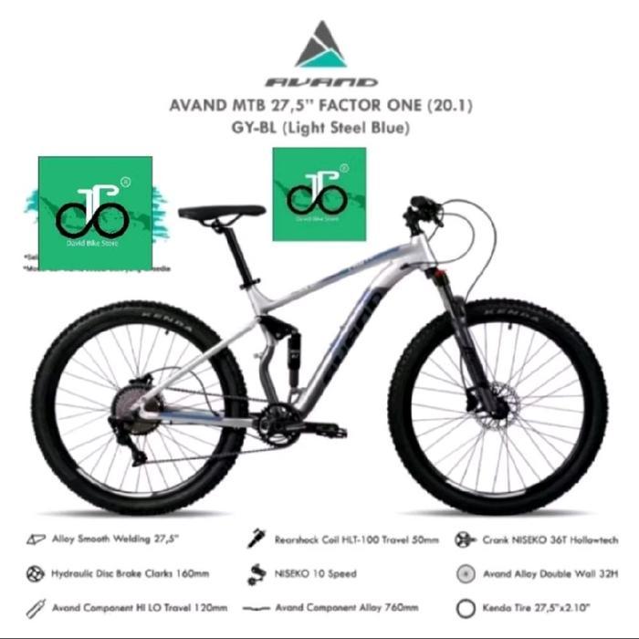 PROMO GASPOLL Sepeda MTB 27.5" Avand Factor One TERBARU (10speed)