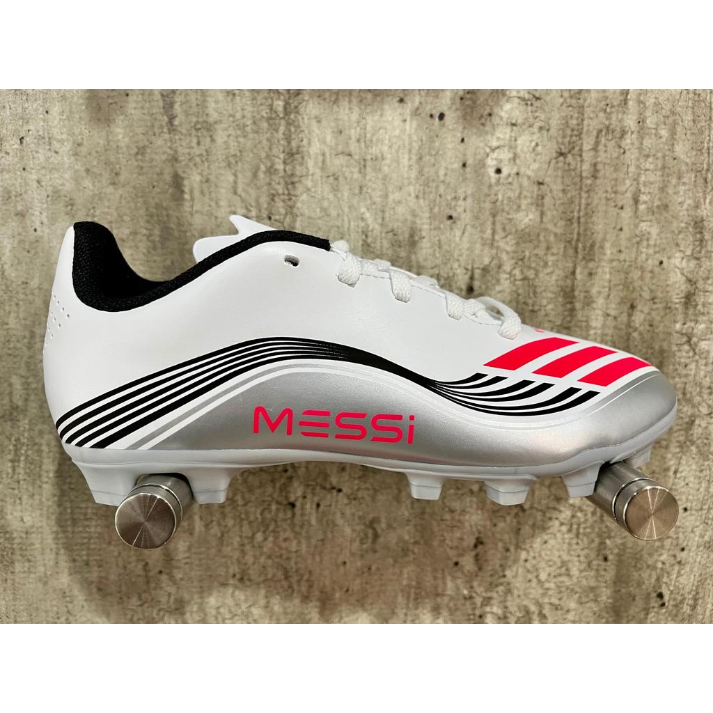 Sepatu Sepak Bola Adidas F50 Messi Club FG/MG JR White Lucred JP7457 Original 