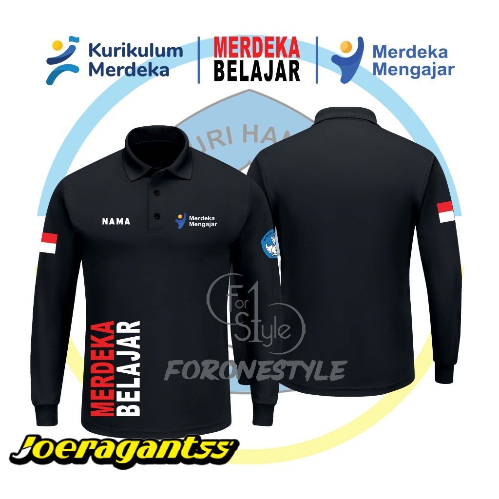 POLOSHIRT MERDEKA BELAJAR KEMENDIKBUD - POLO KEMENDIKBUD MERDEKA MENGAJAR - POLO MERDEKA BELAJAR