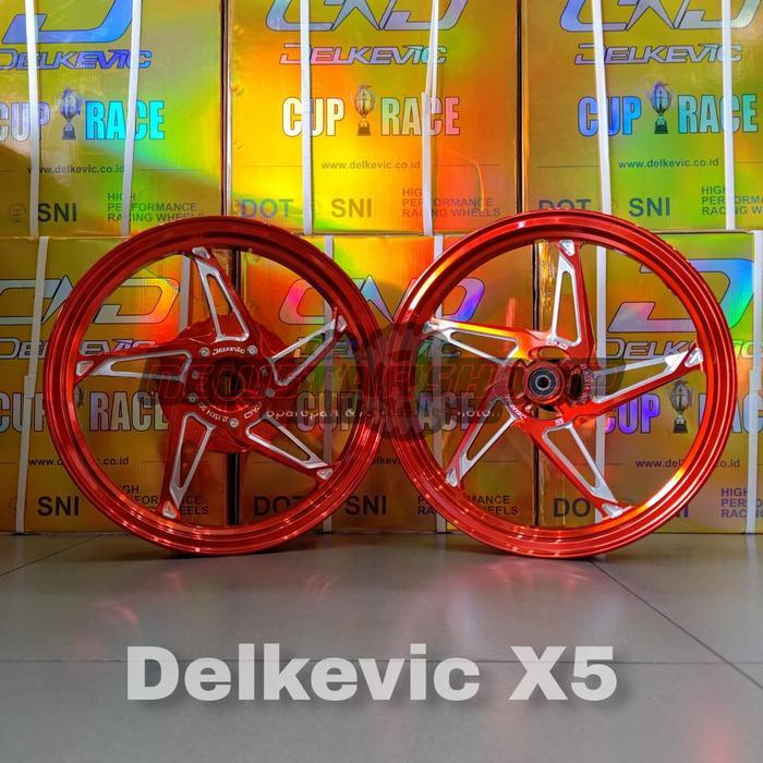 Velg Velk pelek Racing Bintang Delkevic DND X5 185 215 ring 14 CNC Vario 110 125  KZR Led new old 15