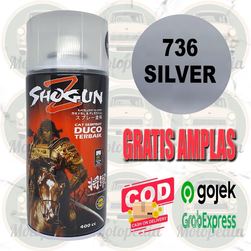 Cat Semprot Pilok Pilox Pylox Shogun Z Silver Silper 736