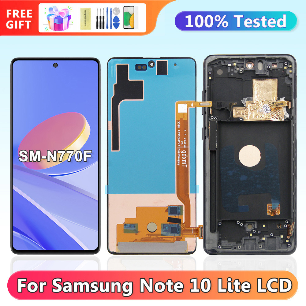 Assembly AMOLED Screen for Samsung Galaxy Note 10 Lite Lcd splay gital Tou Screen samsung note 10 li