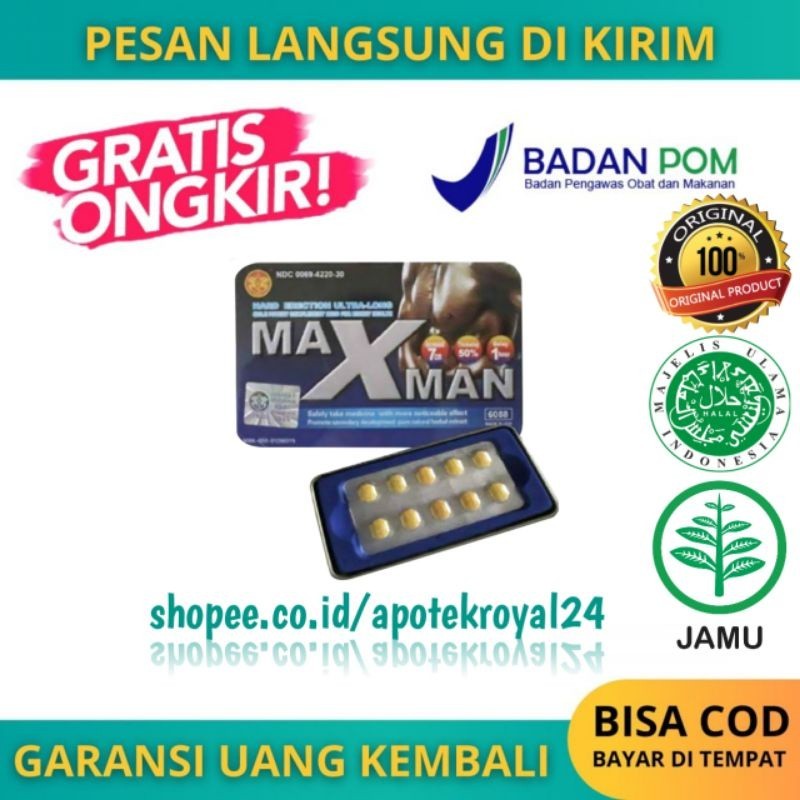 100% ORIGINAL Obat herbal-MAXMAN-ORIGINAL-Obat kuat pria