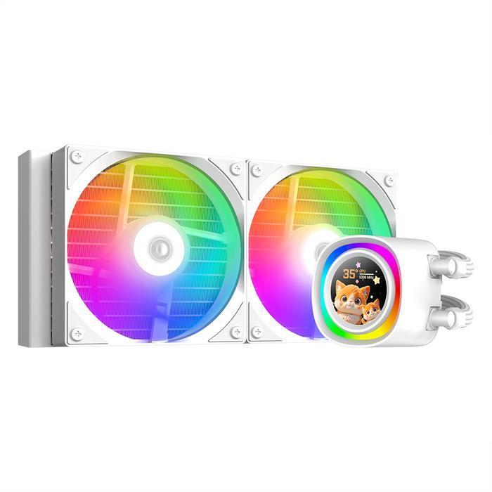 AIO Liquid Cooler Water Cooling CPU Processor ID-Cooling IDCooling FX-240 FX240 LCD ARGB RGB | Intel