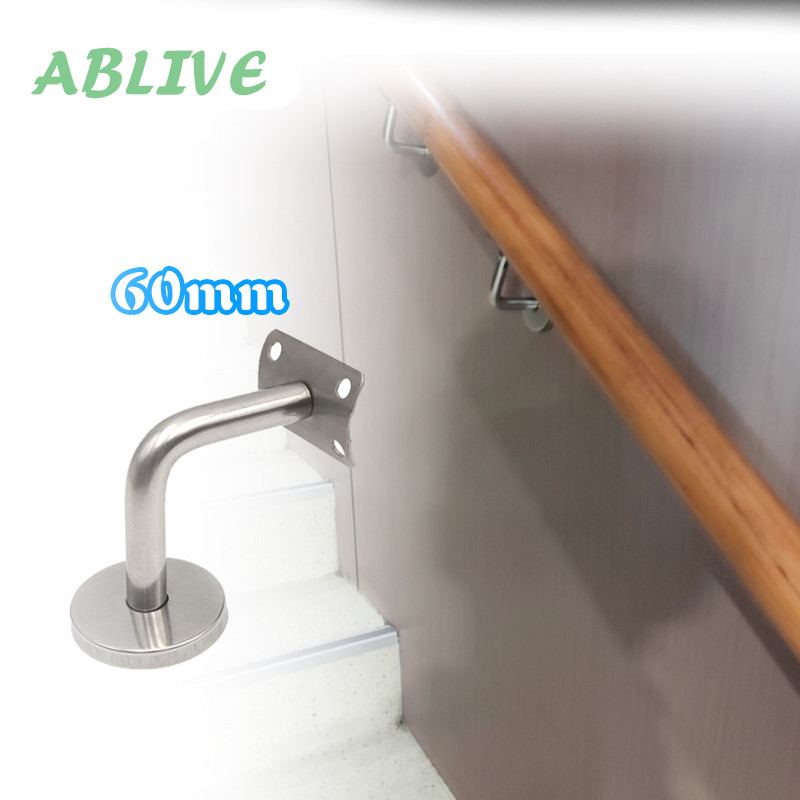 Bracket Handrail / Penyangga Pegangan Tangga Stainless 60x60 mm - Untuk Railing Tangga & Dinding