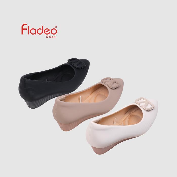 Fladeo K24/LDH655-1BG/Sepatu Pantofel Wanita [ Formal Shoes ] - CREAM, 40