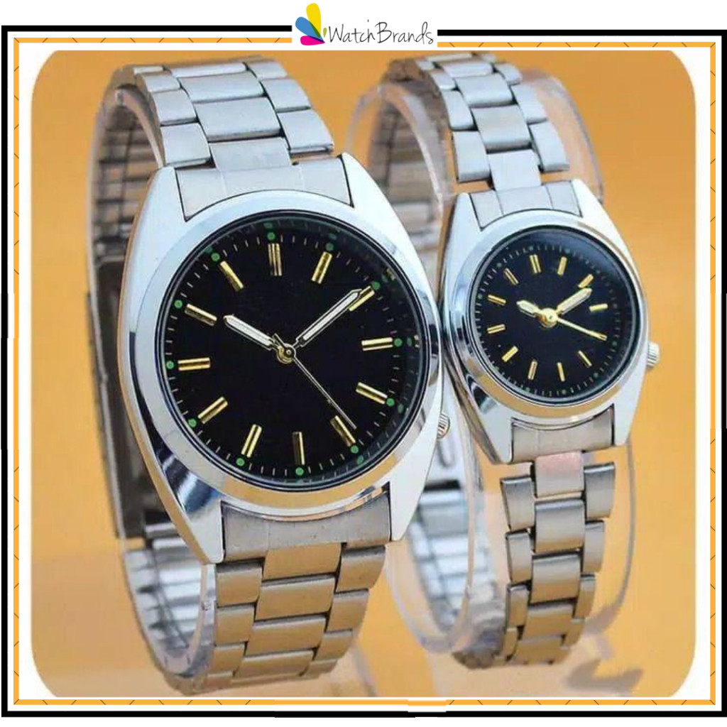 WBS JAM TANGAN COUPLE MURAH RANTAI ANALOG CASUAL PERMIUM GROSIR PRIA WANITA ANAK REMAJA DEWASA SK002