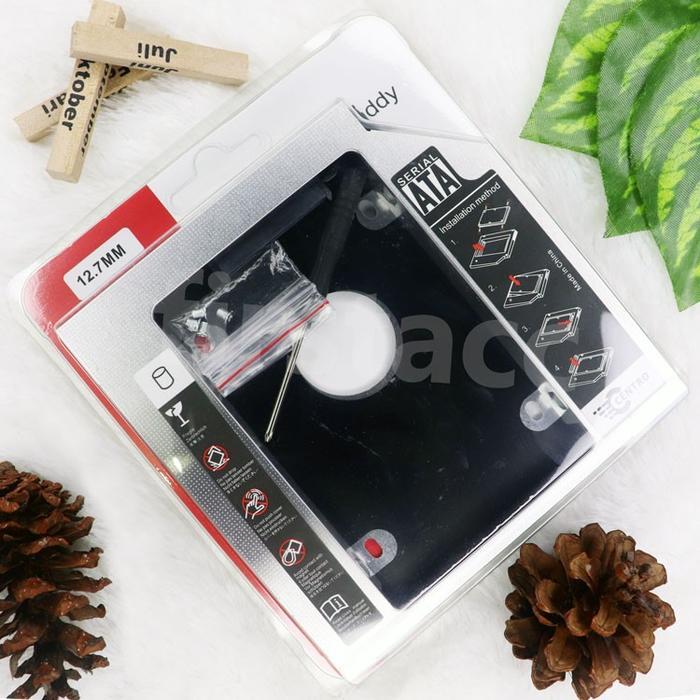 ssd HDD Caddy SATA 12.7 mm untuk laptop fujitsu tebal