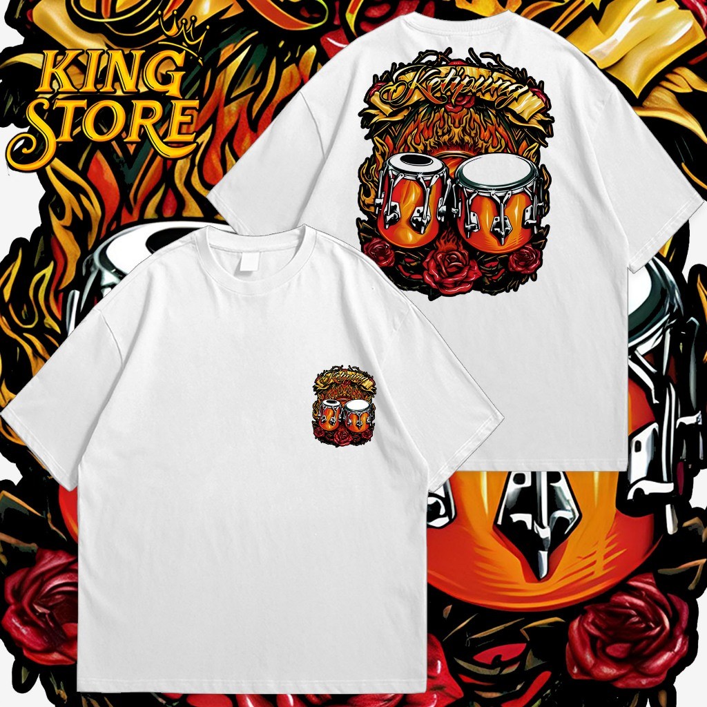 avery clothing KAOS KENDANG || KAOS KENDANG RAMPAK BAHAN COMBED 30S BISA BAYAR DITEMPAT COD 1