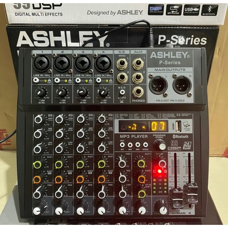 mixer audio ashley 6 ch original p series 6