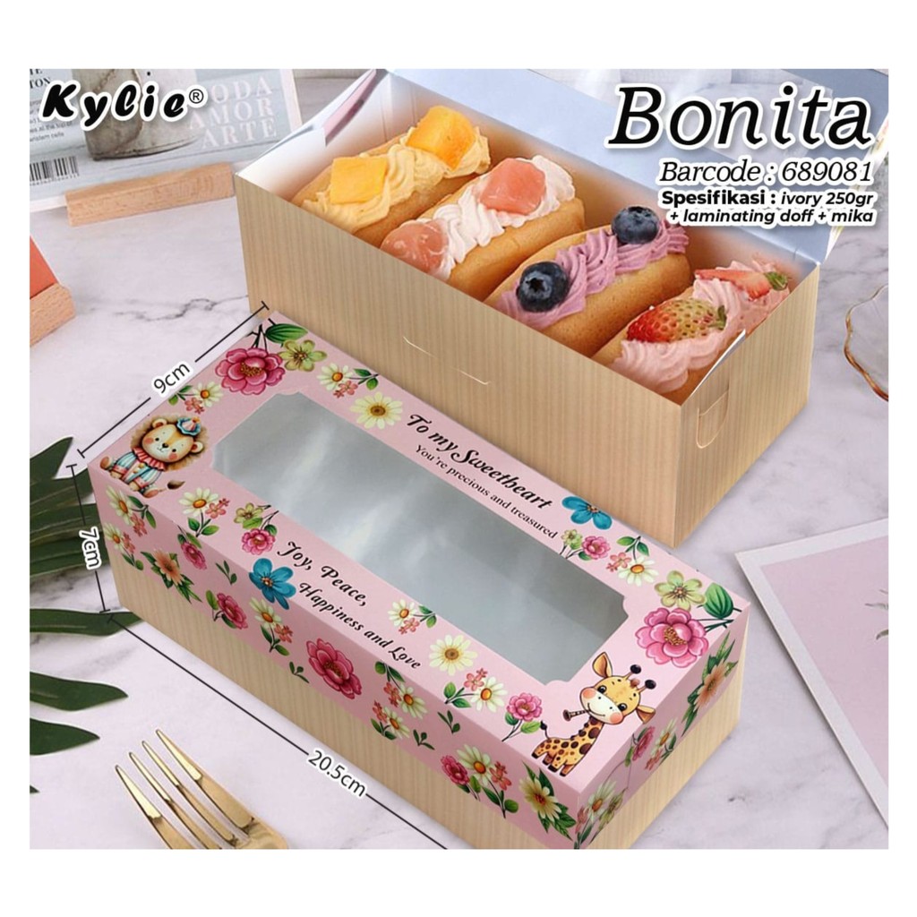 Dus Kue Cake Cookies Roti Donat Bomboloni Box Lapis Legit Kardus Kotak