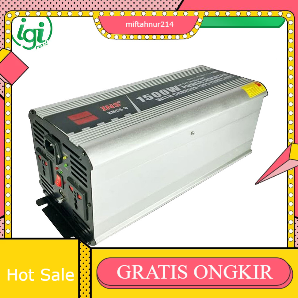 POWER INVERTER PURE SINE WAVE 1500 WATT / INVERTER PSW 1500W CHARGER