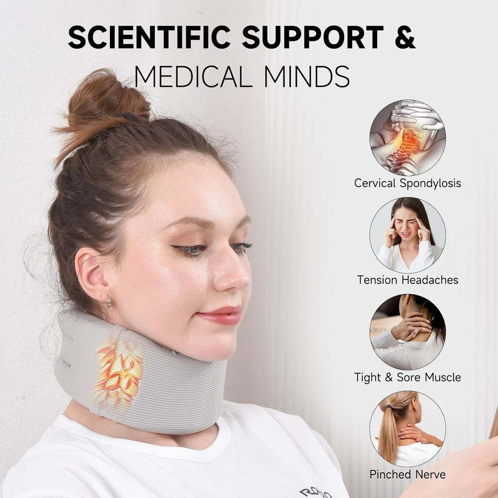 Penyangga Leher Ergonomic Neck Collar Support Brace 42cm - Alat Terapi Leher - Penyangga Leher Adjus