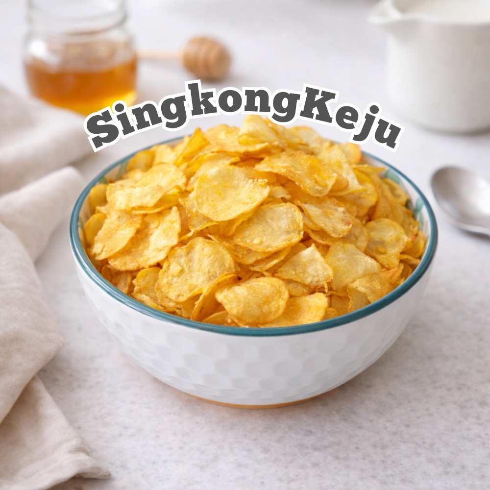 [DELISH SNACKS] Keripik Singkong Keju (Grosir) 250gr 500gr 1 KG / Snack Cemilan Grosiran Kiloan