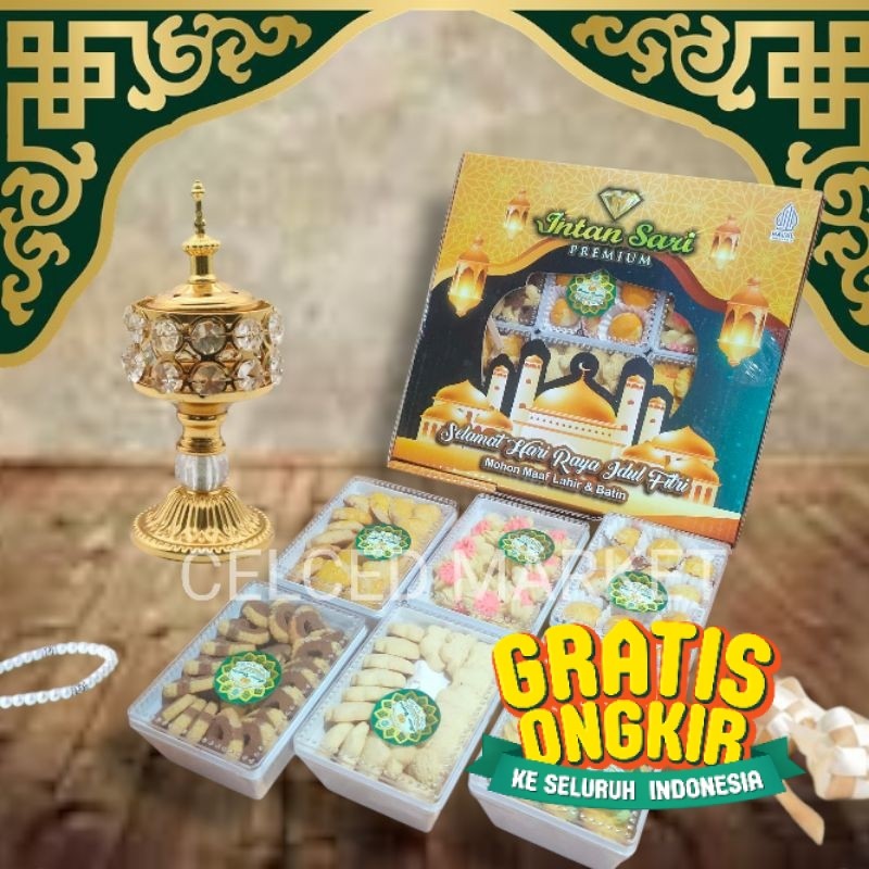 Paket Kue Kering Lebaran Idul Fitri , Maulid Nabi Muhammad SAW Intan Sari Happy | Hampers Lebaran Pr