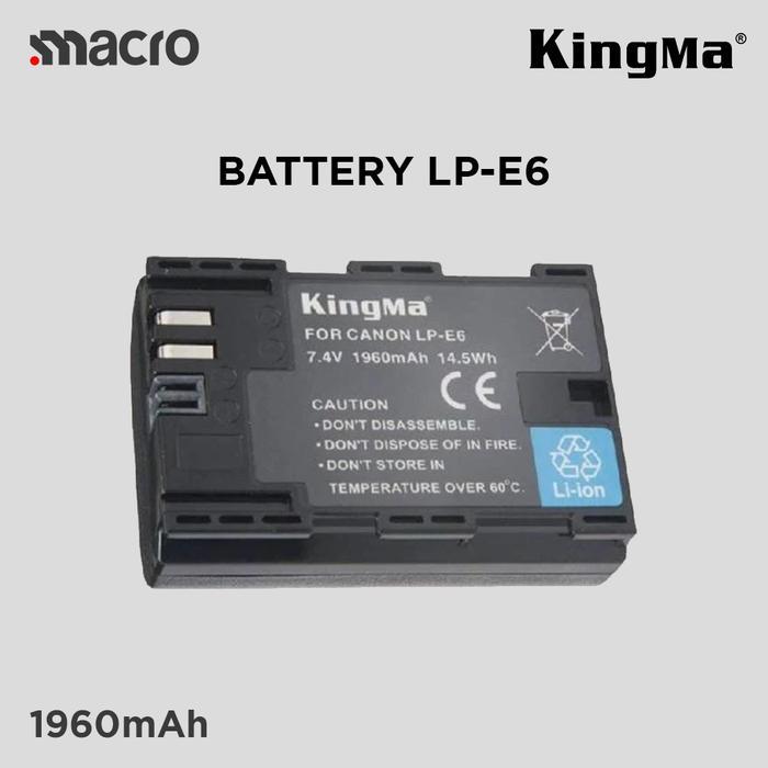KINGMA Battery for Canon LP-E6