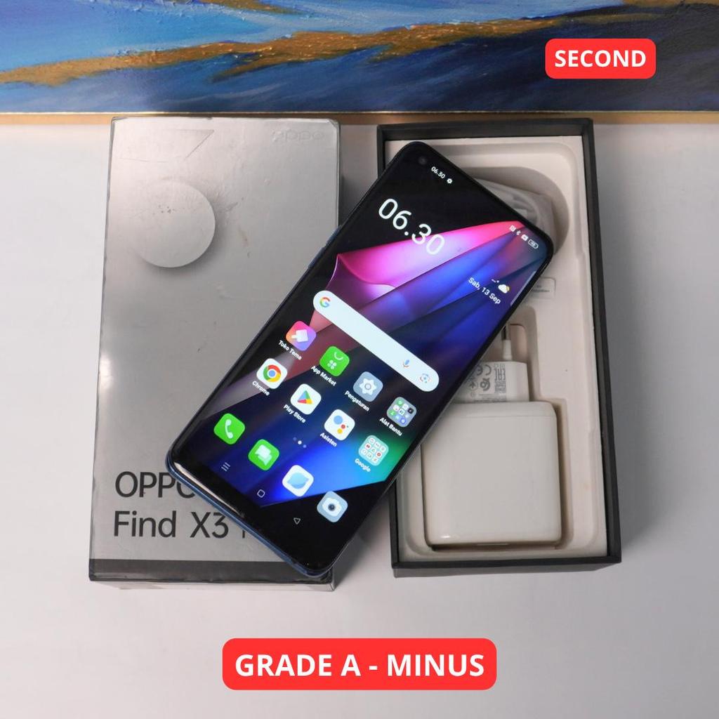 OPPO FIND X3 PRO 12/256 GB (5G) GRADE A - MINUS HP SECOND ORIGINAL SINAR MUTIARA CELL