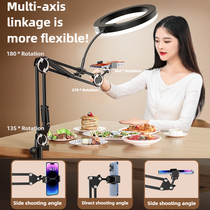 Overhead Tripod Professional Overhead Shooting Phone Holder for Video Shooting Table Mobile Mount fo