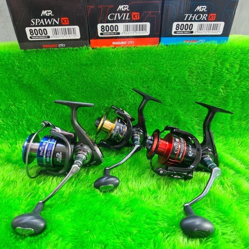 REEL LAUT MAGURO SPAWN XT 8000 THOR XT 8000 CIVIL XT 8000 POWER HANDLE HIGH QUALITY