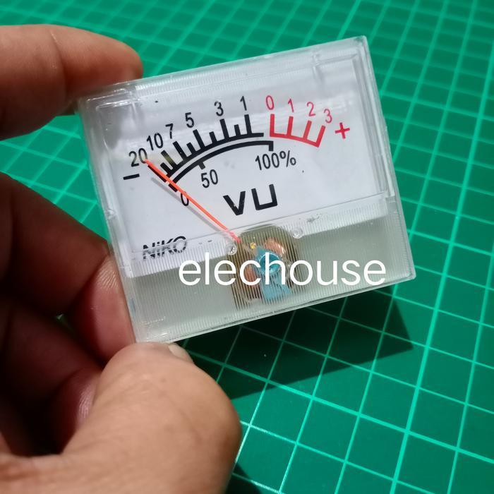 vu meter niko besar analog panel signal audio radio SCelectro