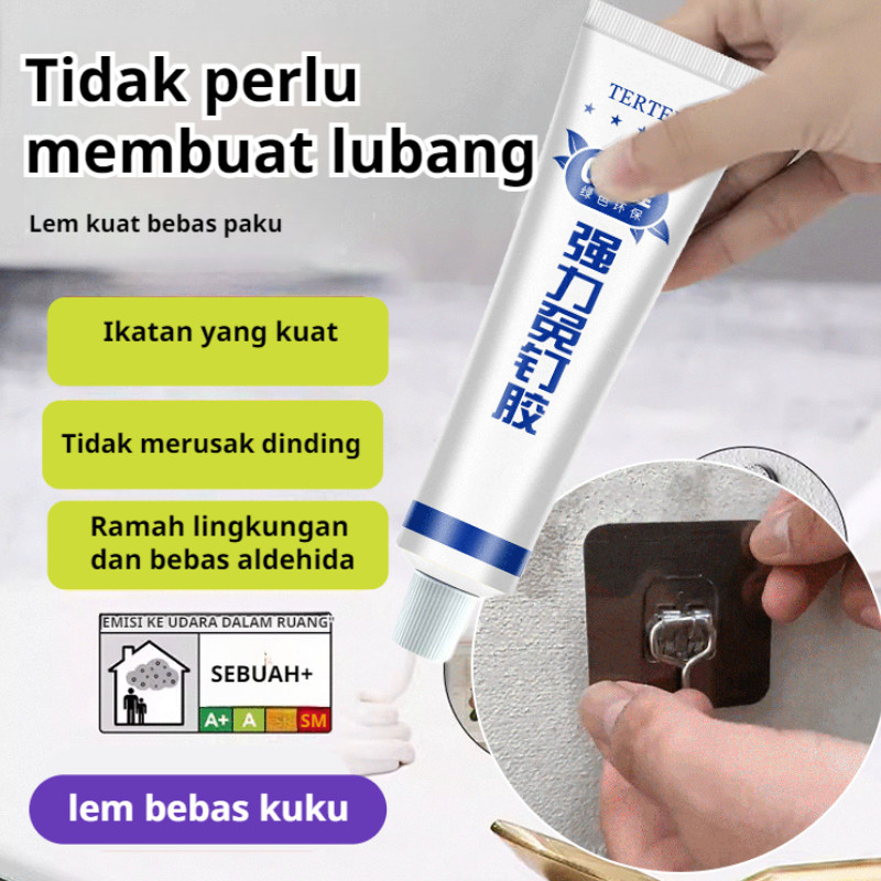 Super Kuat/Kering Cepat/Tanpa Formalin HFH0 Lem Perekat Instan Tahan 10Kg/Lem Tanpa Paku/Aman Untuk 