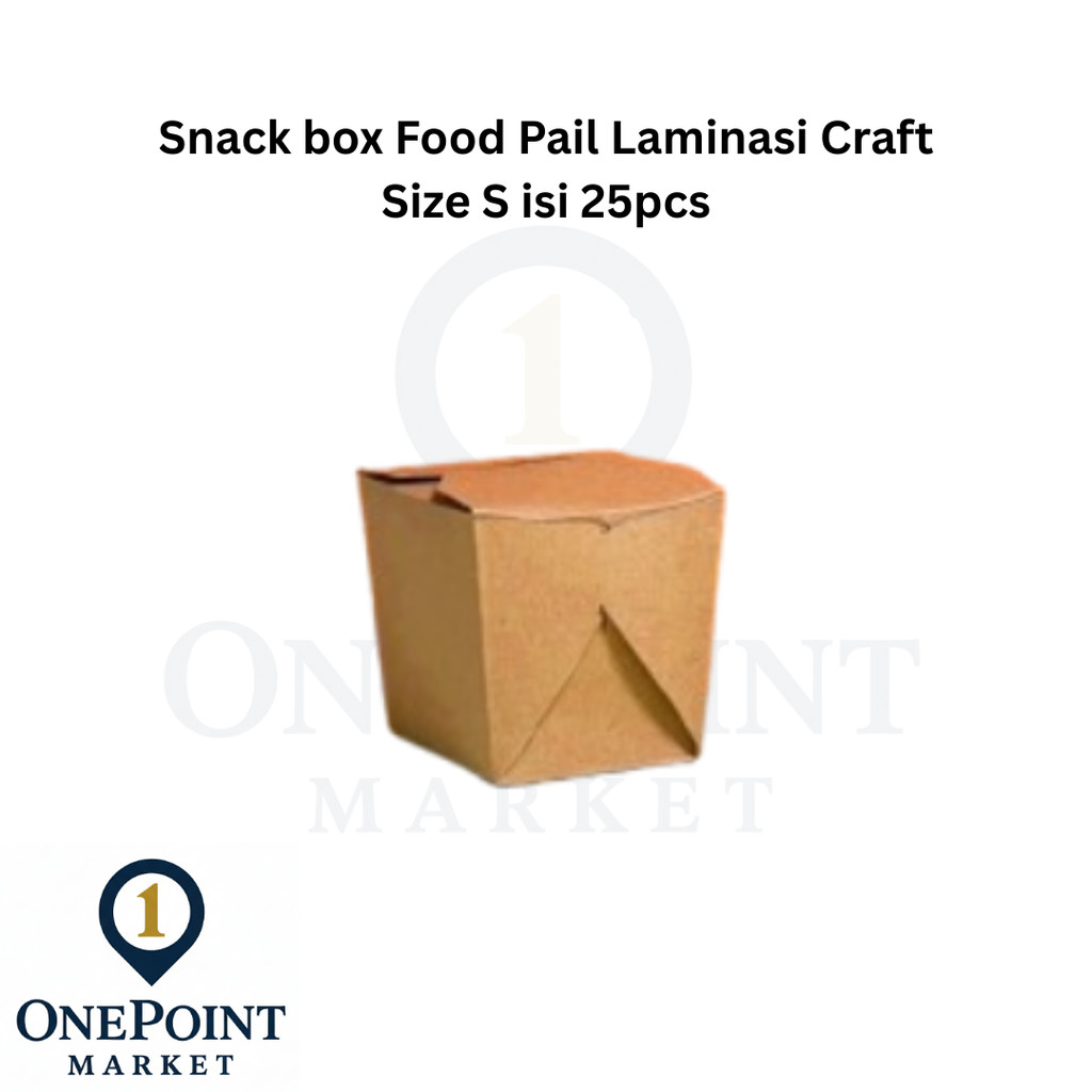 Snack box Food Pail Laminasi Craft Size S isi 25pcs